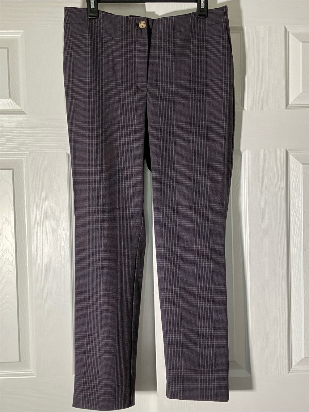 J. Jill Plaid Straight-Leg Trousers